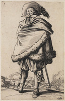 TvB G 4972
<br/>
Edelman met omgeslagen bontmantel ("Capricci")
<br/>
<em>Callot, Jacques (1592 - 1635)</em>